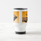 Bugling Bull Elch bei Sunset Original Wildlife Art Reisebecher (Mittel)