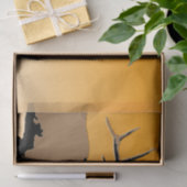 Bugling Bull Elch bei Sunset Original Wildlife Art Seidenpapier (Geschenk)