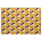 Bugling Bull Elch bei Sunset Original Wildlife Art Stoff (Fat Quarter (45,7 x 55,9 cm))