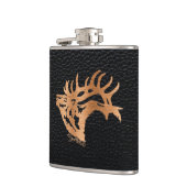Bugling Bull Elche Flask Flachmann (Links)