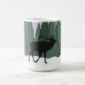 Bugling Bull Elk and Fish Bath Set Tuch Na Kaffeetasse (Mittel)