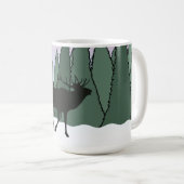 Bugling Bull Elk and Fish Bath Set Tuch Na Kaffeetasse (VorderseiteRechts)