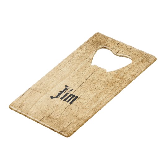 Bugling Bull Elk Credit Card Flaschenöffner (Rückseite Schrägansicht)