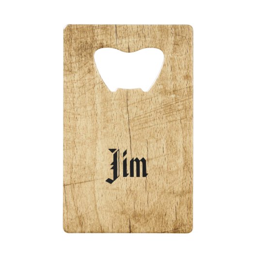 Bugling Bull Elk Credit Card Flaschenöffner (Rückseite)