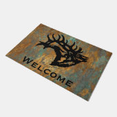 Bugling Bull Elk Doormat Fußmatte (Schrägansicht)
