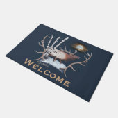 Bugling Bull Elk Doormat Fußmatte (Schrägansicht)