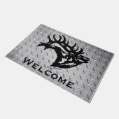 Bugling Bull Elk Doormat Fußmatte (Schrägansicht)