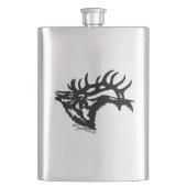 Bugling Bull Elk Flachmann (Vorderseite)