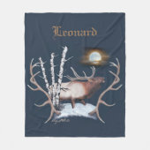 Bugling Bull Elk Fleecedecke (Vorderseite)
