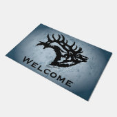 Bugling Bull Elk Fußmatte (Schrägansicht)
