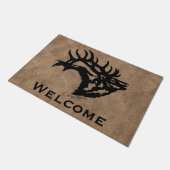 Bugling Bull Elk Fußmatte (Schrägansicht)
