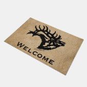 Bugling Bull Elk Fußmatte (Schrägansicht)