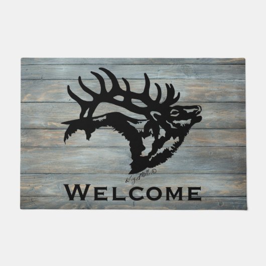Bugling Bull Elk Fußmatte (Vorderseite)
