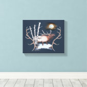 Bugling Bull Elk Leinwanddruck (Insitu (Holzboden))