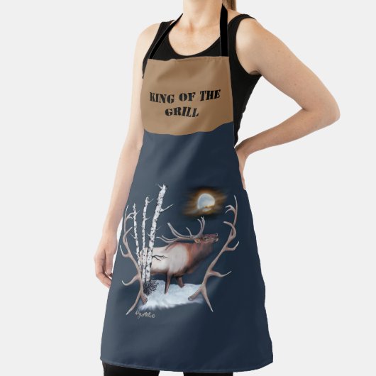 Bugling Bull Elk Schürze (InSitu)