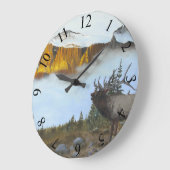 Bugling Elche Große Wanduhr (Winkel)