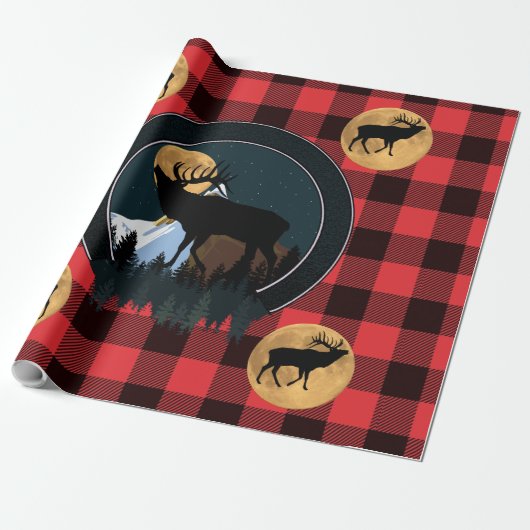 Bugling Elk Geschenkpapier (Ungerollt)