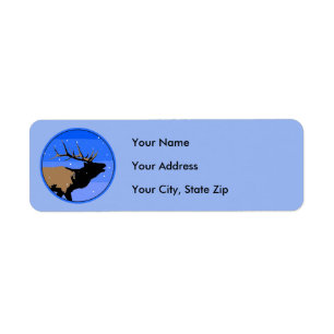 Bugling Elk im Winter - Original Wildlife Art