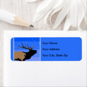 Bugling Elk im Winter - Original Wildlife Art (Insitu)