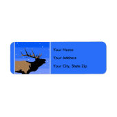 Bugling Elk im Winter - Original Wildlife Art (Vorne)