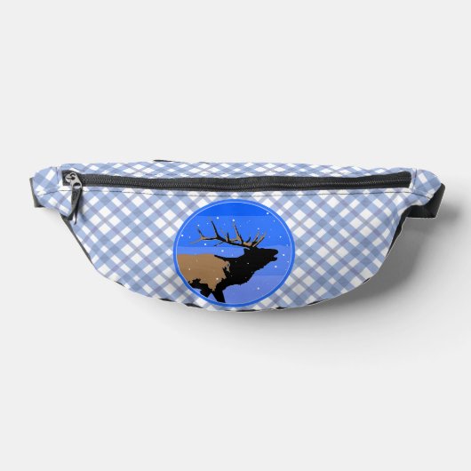 Bugling Elk im Winter - Original Wildlife Art Bauchtasche (Ablage )