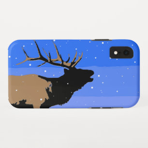 Bugling Elk im Winter - Original Wildlife Art Case-Mate iPhone Hülle
