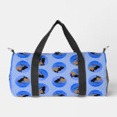 Bugling Elk im Winter - Original Wildlife Art Duffle Bag (Vorderseite)
