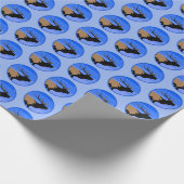 Bugling Elk im Winter - Original Wildlife Art Geschenkpapier (Ecke)