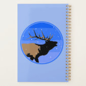 Bugling Elk im Winter - Original Wildlife Art Planer (Rückseite)