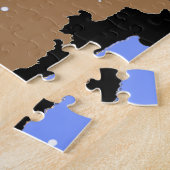 Bugling Elk im Winter - Original Wildlife Art Puzzle (Seite)