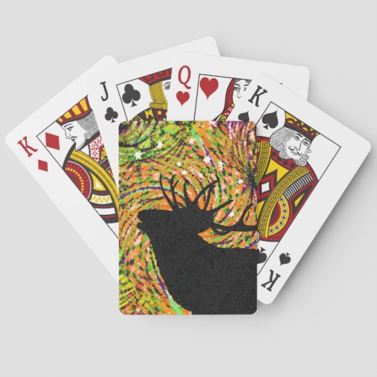 Bugling Elk Spielkarten (Rückseite)