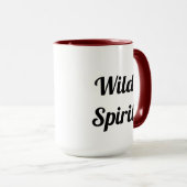 Bugling multicolor Aquarell Elche Silhouette Tasse (VorderseiteRechts)