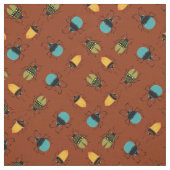 Bugs Beetles Mitte Jahrhundert Mod Niedlich Stoff (Muster)