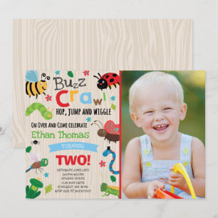 Bugs Birthday Invitation Boy Bugs Geburtstagsparty Einladung