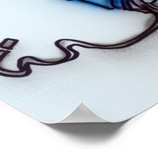 BUGS BUNNY™ Airbrush Poster (Ecke)