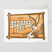BUGS BUNNY™ Bad Hare Day! Postkarte (Vorderseite)