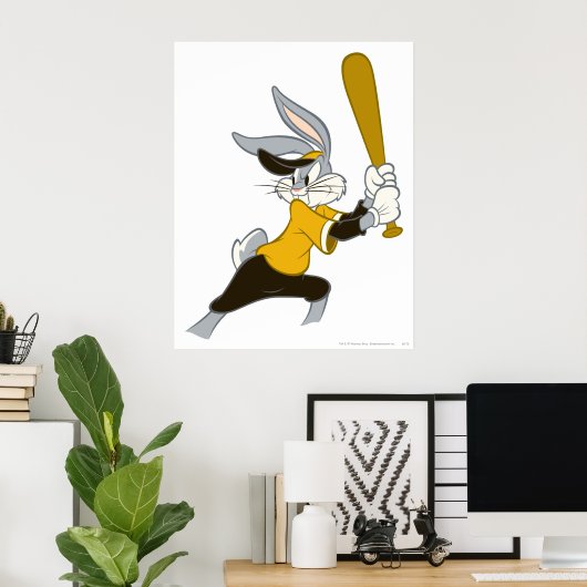 BUGS BUNNY™ Batter's Up Poster (Heimbüro)
