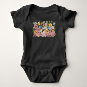 BUGS BUNNY™ Blumenstickerei Grafik Baby Strampler