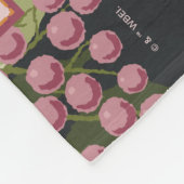 BUGS BUNNY™ Blumenstickerei Grafik Fleecedecke (Ecke)