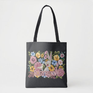 BUGS BUNNY™ Blumenstickerei Grafik Tasche
