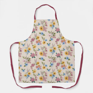 BUGS BUNNY™ Blumenstickerei-Muster Schürze