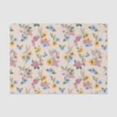 BUGS BUNNY™ Blumenstickerei-Muster Seidenpapier (Vorderseite)