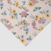 BUGS BUNNY™ Blumenstickerei-Muster Seidenpapier (Ausschnitt)