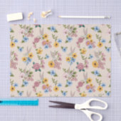 BUGS BUNNY™ Blumenstickerei-Muster Seidenpapier (Handwerk)