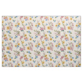 BUGS BUNNY™ Blumenstickerei-Muster Stoff (Fat Quarter (45,7 x 55,9 cm))