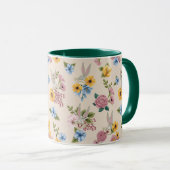 BUGS BUNNY™ Blumenstickereimuster Tasse (VorderseiteRechts)