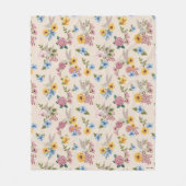 BUGS BUNNY™ Blumenstickmuster Fleecedecke (Vorderseite)