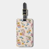 BUGS BUNNY™ Blumenstickmuster Gepäckanhänger (Vorderseite vertikal)