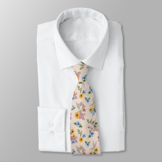 BUGS BUNNY™ Blumenstickmuster Krawatte (Gebunden)