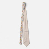 BUGS BUNNY™ Blumenstickmuster Krawatte (Rückseite)